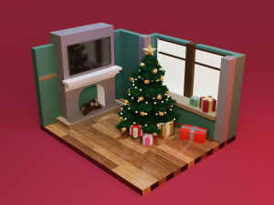 X-mas room 3D 模型