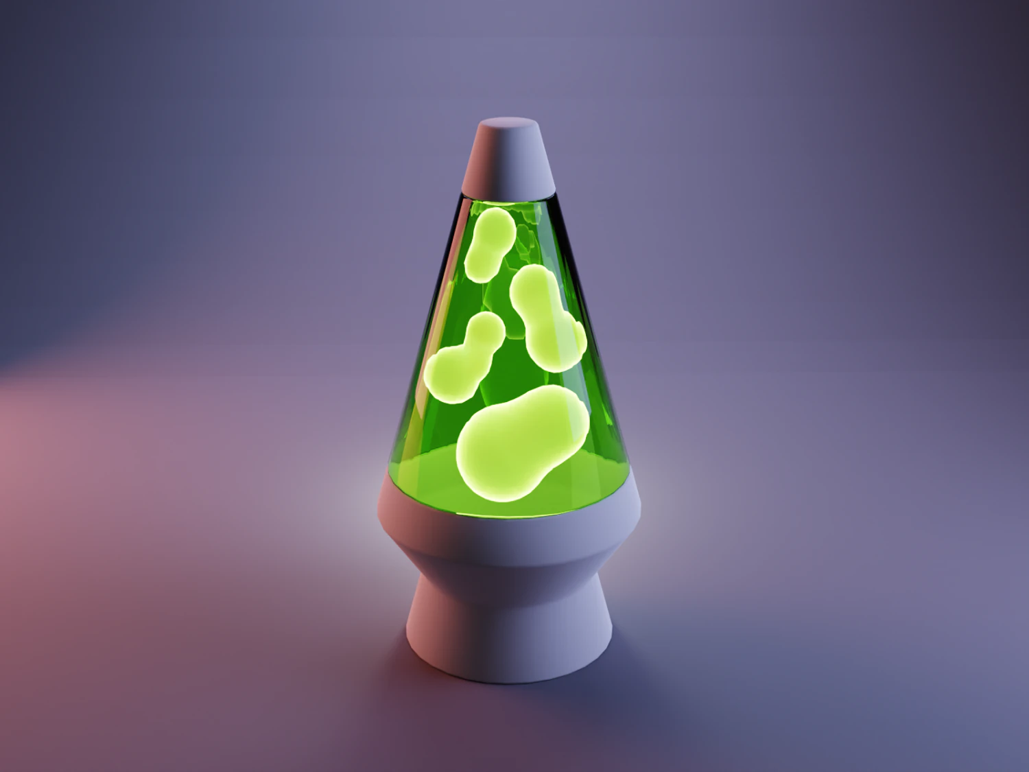 Lava Lamp 3D Model .c4d .max .obj .3ds .fbx .stl .blend 