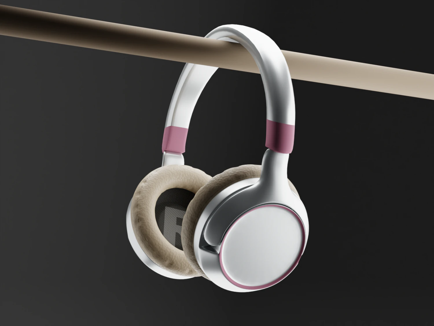 Headphones concept 3D Model .c4d .max .obj .3ds .fbx .stl .blend 
