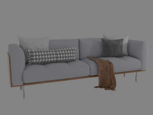 거실용 소파 3D 모델