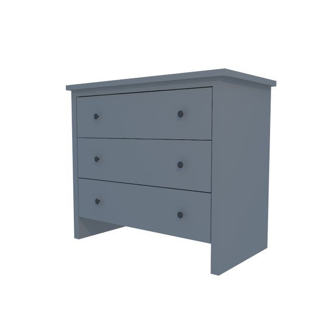 Grey wood dresser Modèle 3D .c4d .max .obj .3ds .fbx .stl .blend 