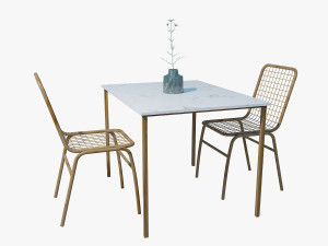 Wooden chairs 3D Model