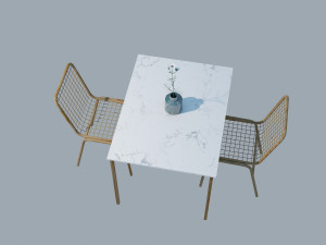 Wooden chairs Modello 3D