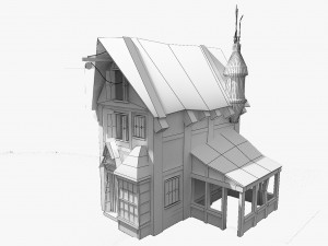 Three story fantasy house 3D Model