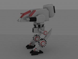Steel fighting robot 3D Model