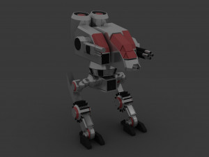 Steel fighting robot 3D Model