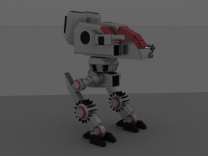 Steel fighting robot 3D Model
