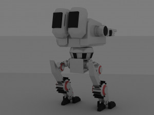 Steel fighting robot 3D Model