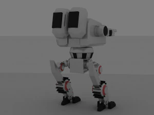 Steel fighting robot 3D Model