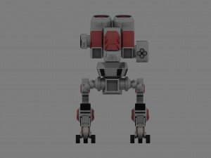 Steel fighting robot 3D Model