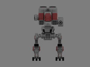 Steel fighting robot 3D Model