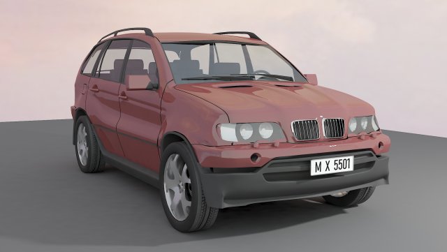 Off-road vehicle car 3D Model .c4d .max .obj .3ds .fbx .stl .blend 