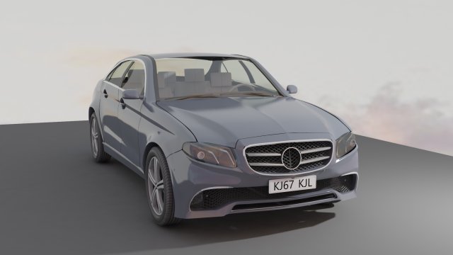 Passenger car sedan 3D Модель .c4d .max .obj .3ds .fbx .stl .blend 