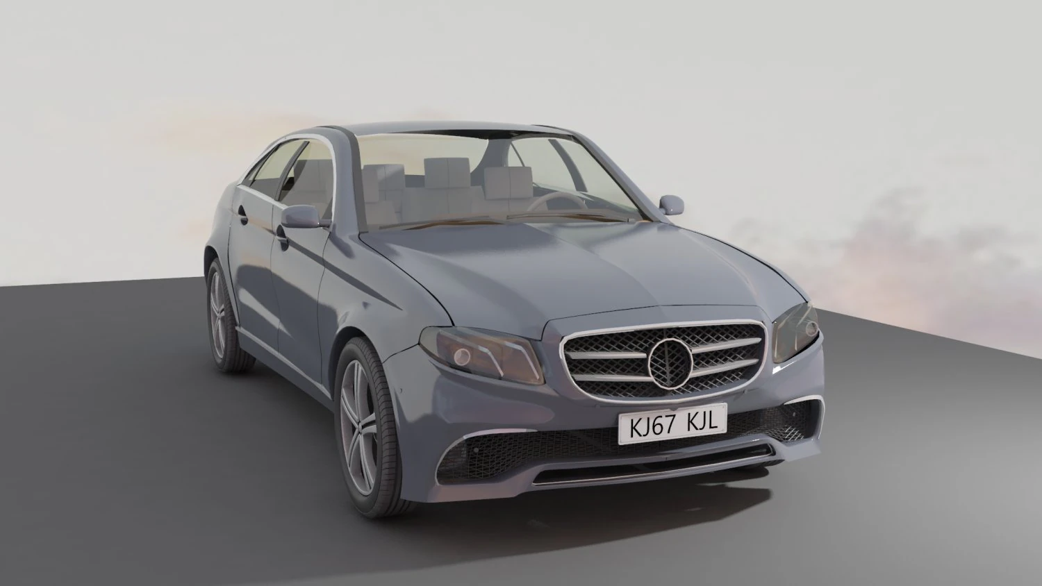Passenger car sedan 3D Model .c4d .max .obj .3ds .fbx .stl .blend 