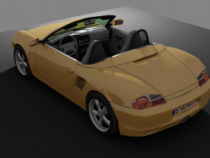Sporcar yellow 3D Model