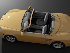 Sporcar yellow 3D Model