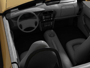 Sporcar yellow 3D Model