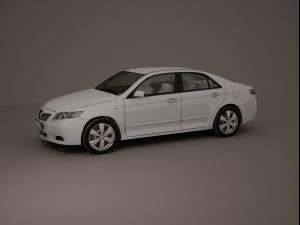 Sedan car grey 3Dモデル