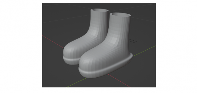 BOOTS 25CM LONG 3D 打印模型 .c4d .max .obj .3ds .fbx .stl .blend 