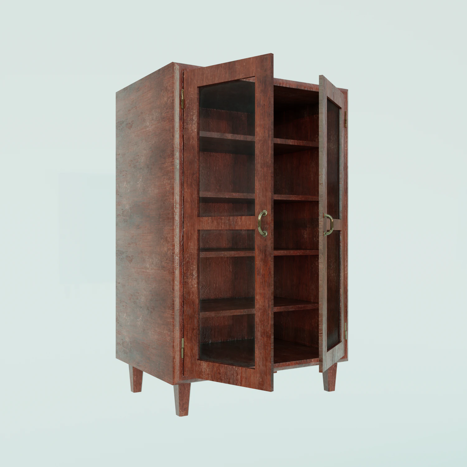 Old Wardrobe 3D Model .c4d .max .obj .3ds .fbx .stl .blend 