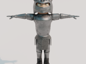 Cartoon Warrior Model 3D