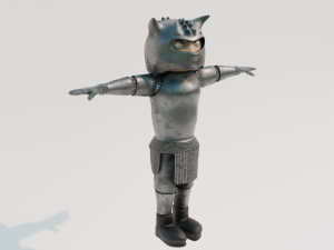 Cartoon Warrior 3D-Modell