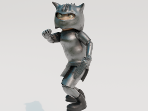 Cartoon Warrior 3D-Modell