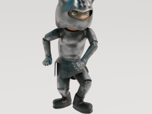 Cartoon Warrior 3D-Modell