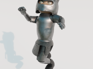 Cartoon Warrior 3D-Modell