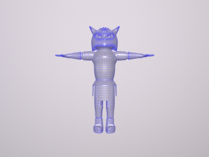Cartoon Warrior 3D-Modell