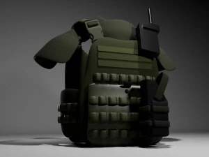 Chaleco militar Modelo 3D