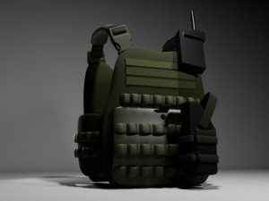 Military Vest 3D Model