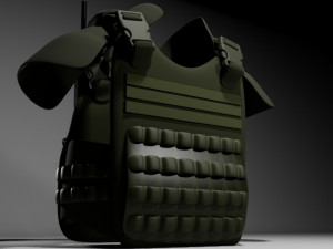 Military Vest 3D Model