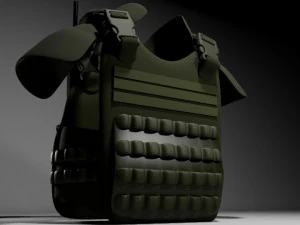 Military Vest 3D Model