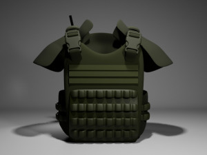 Military Vest 3D Model