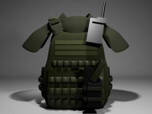 Military Vest 3D Model