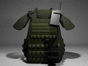 Military Vest 3D Model