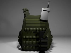 Military Vest 3D Model