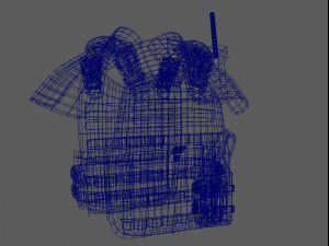 Military Vest 3D Model