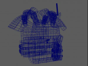 Military Vest 3D Model
