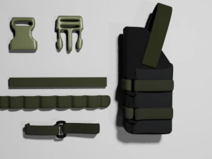Military Vest 3D Model