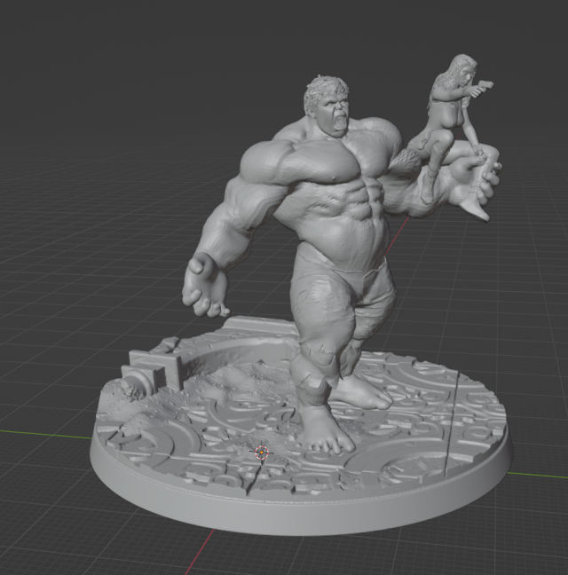 Black widow and hulk Model Cetak 3D .c4d .max .obj .3ds .fbx .stl .blend 