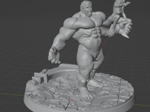 Black widow and hulk 3D प्रिंट मॉडल