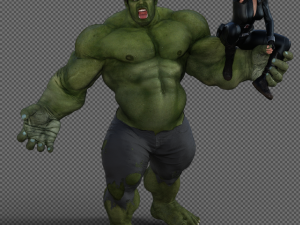 Black widow and hulk Model Cetak 3D