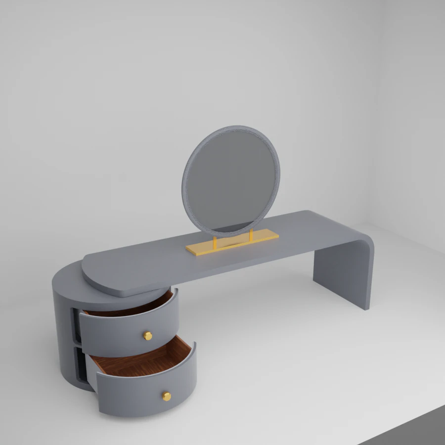 Modern mirror table 3D Model .c4d .max .obj .3ds .fbx .stl .blend