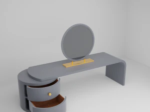 Moderner Spiegeltisch 3D Modell