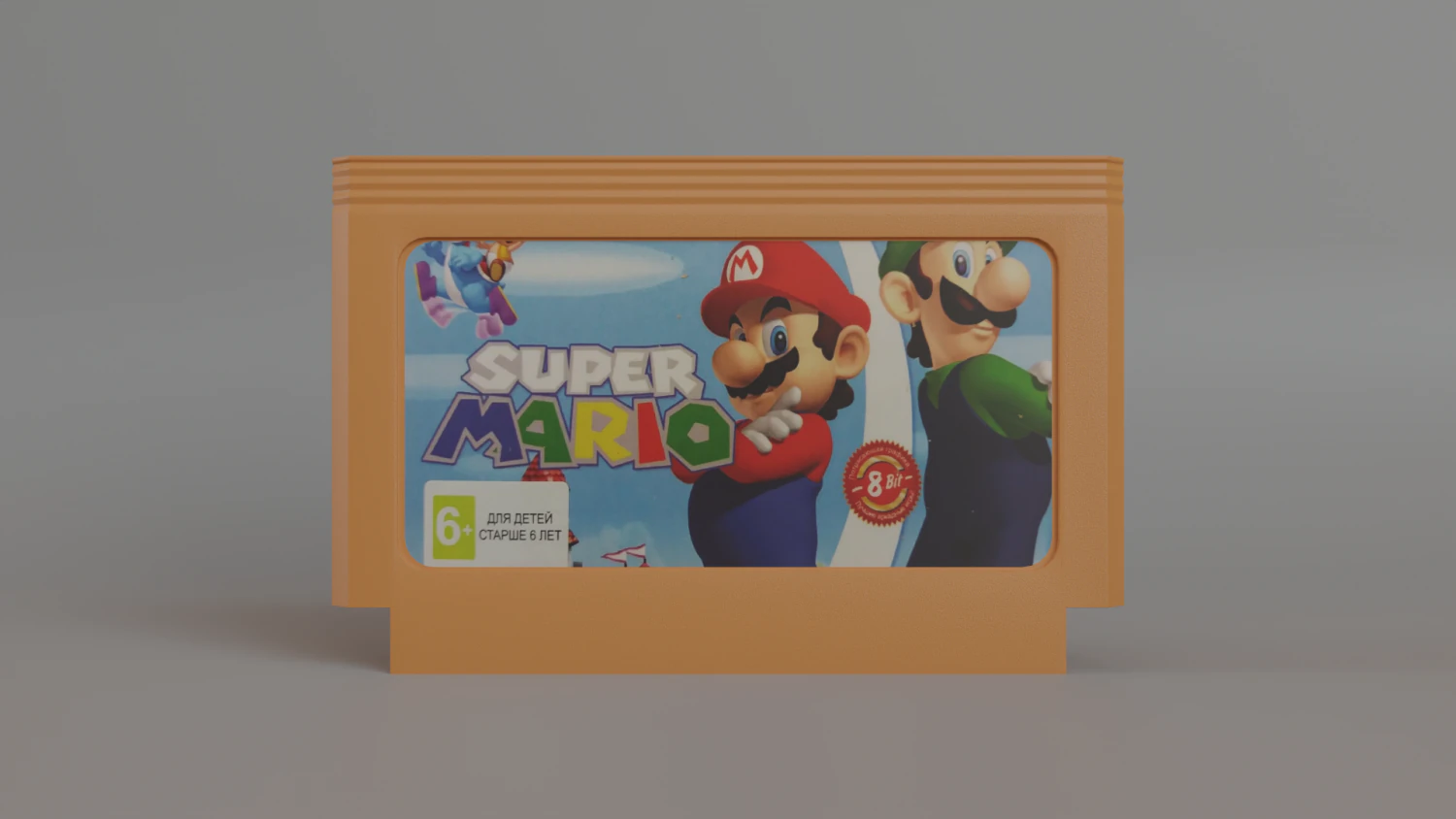 Cartridge dendy 3D Model .c4d .max .obj .3ds .fbx .stl .blend 