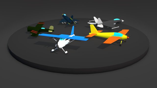 Fighter jets 3D Model .c4d .max .obj .3ds .fbx .stl .blend 