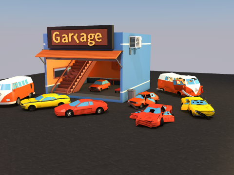 Garage 3D Model