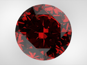Round-shaped gemstone 3D Model